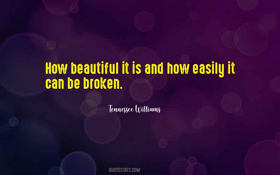 Broken But Still Beautiful Quotes #1100771