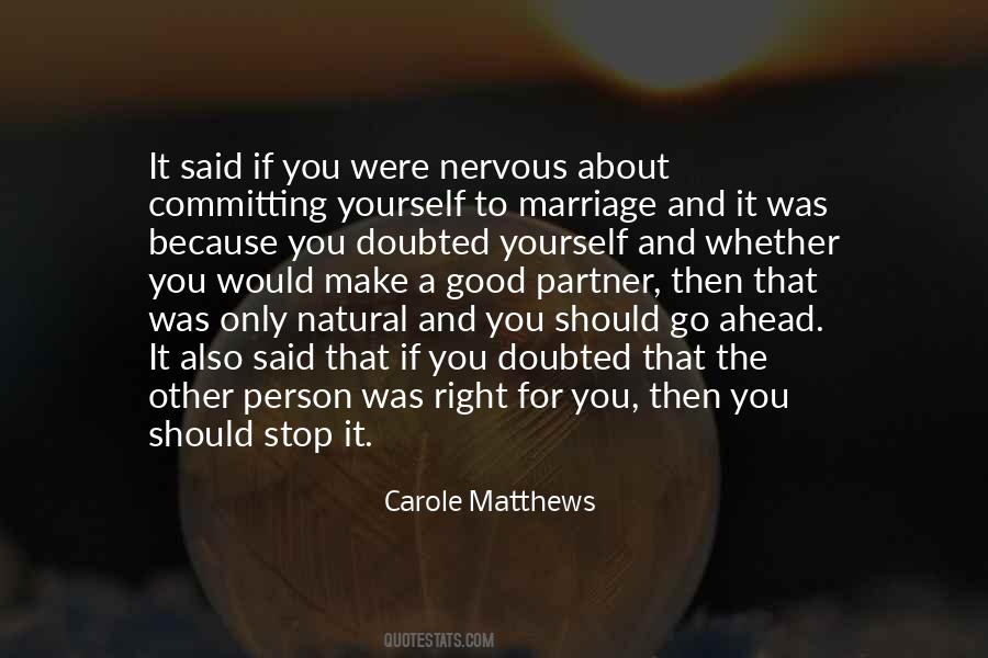 Wedding Nervous Quotes #537693