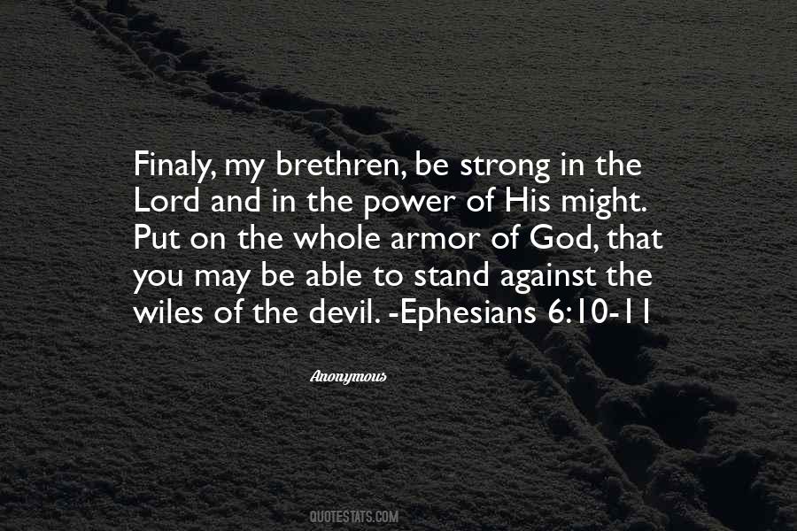 Put On The Armor Of God Quotes #67093