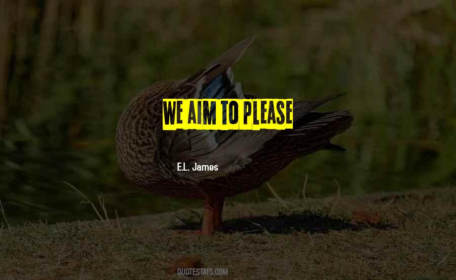 Aim To Please Quotes #255230