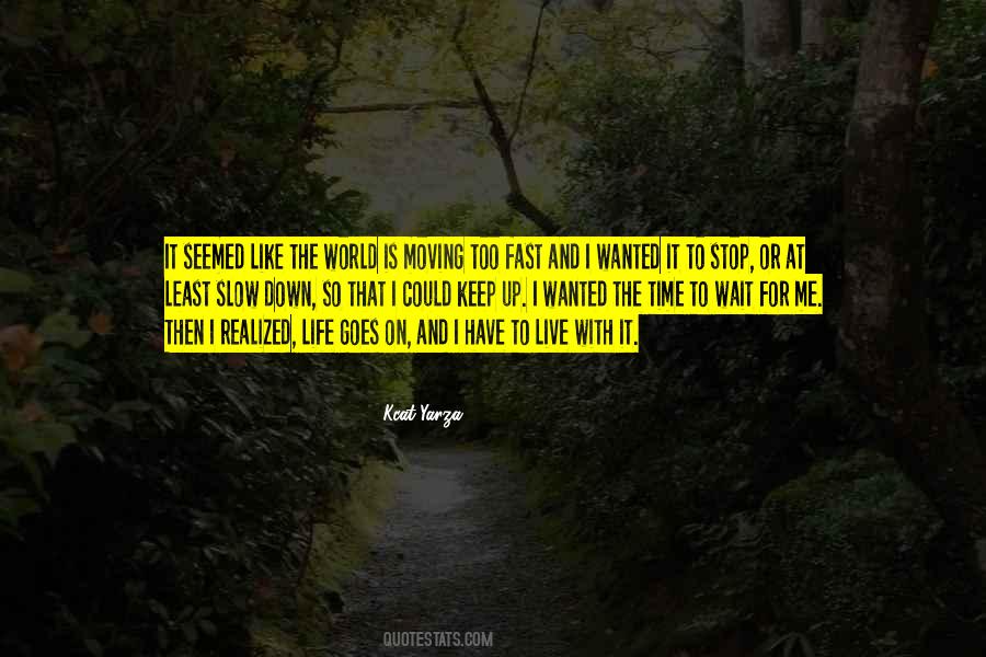 Life Too Fast Quotes #987718