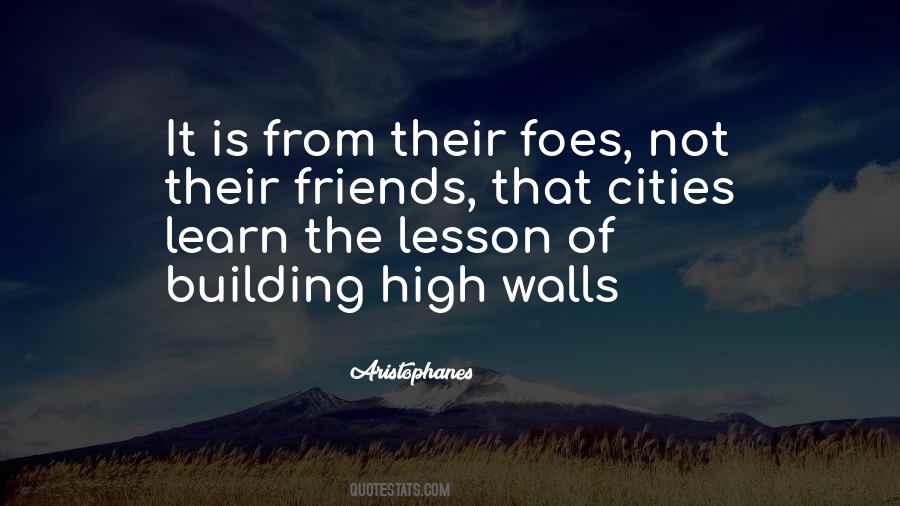 Building High Walls Quotes #1595405
