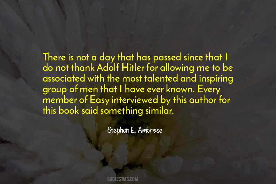 Not Easy For Me Quotes #1147105
