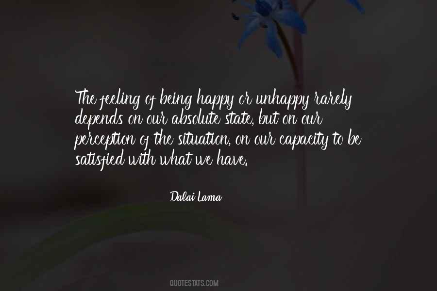 Be Satisfied With Yourself Quotes #127144