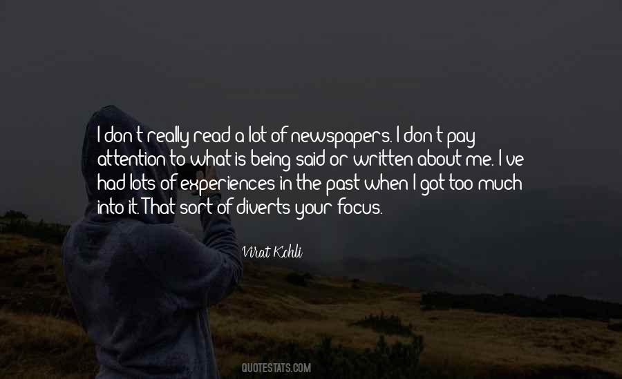 About Your Past Quotes #228525