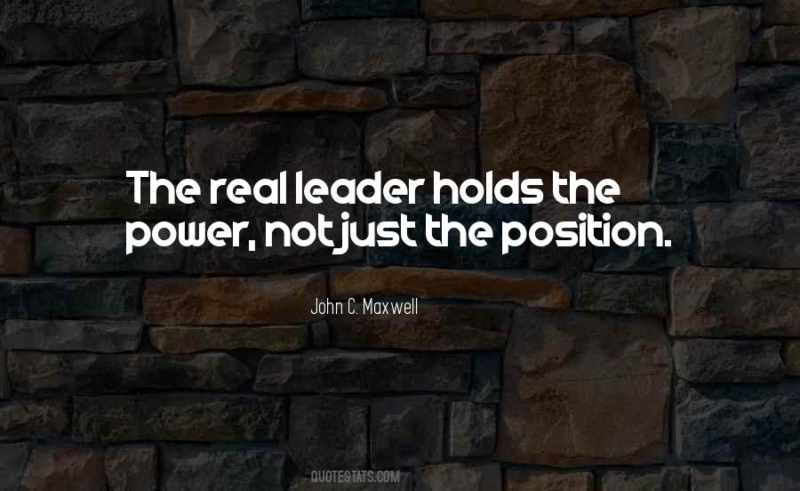 Leadership Power Quotes #498261