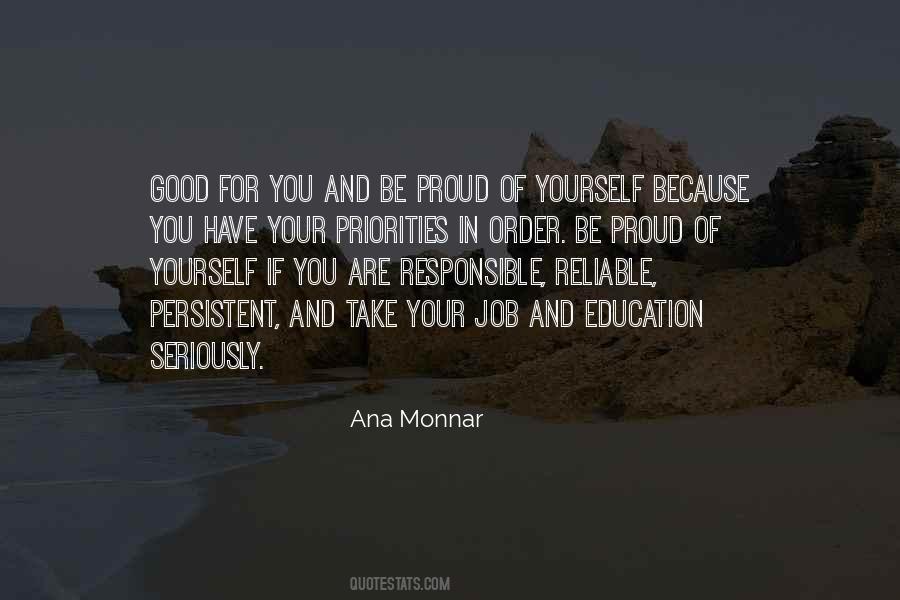 You Are Responsible For Yourself Quotes #242691