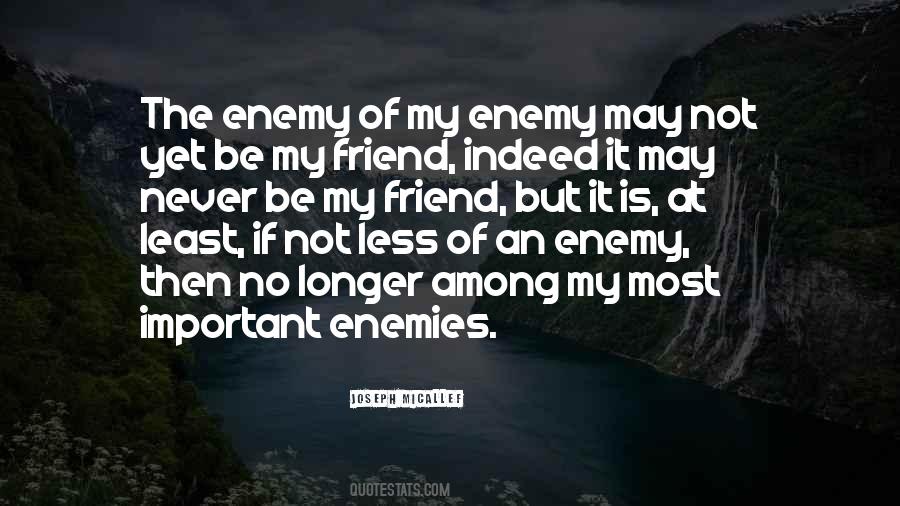 The Enemy Of My Enemy Is My Friend Quotes #1145712