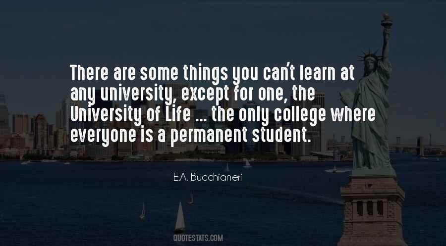 Life Is A University Quotes #166440