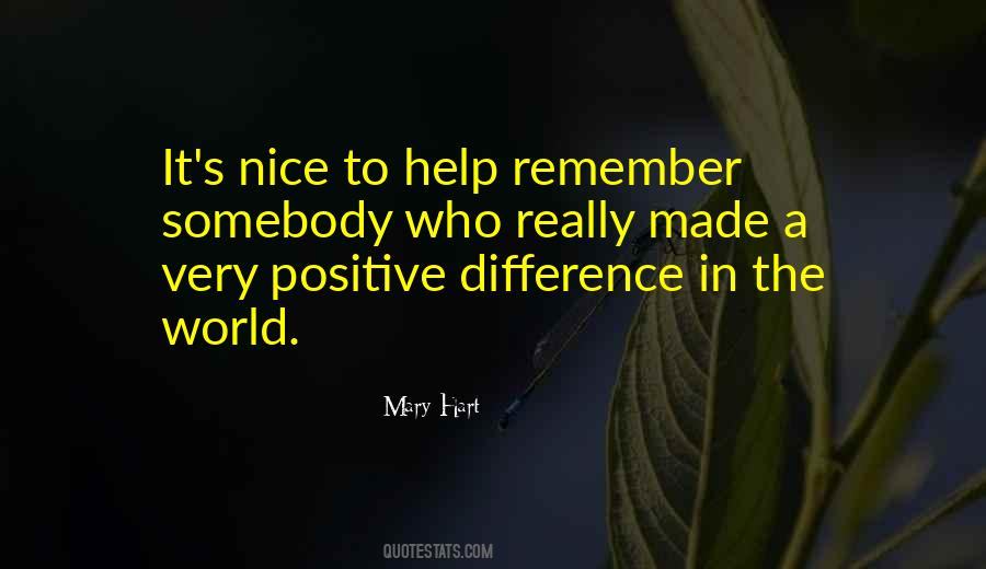 Positive Difference Quotes #116675