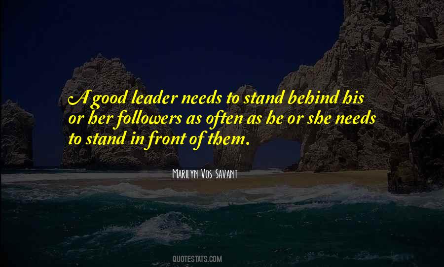 Leadership Leader Quotes #189686