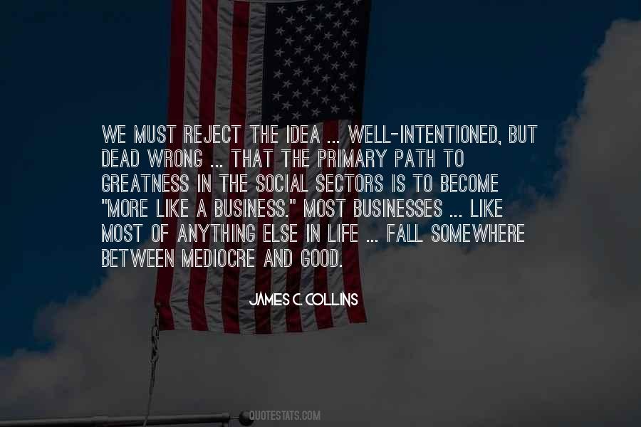 Mediocre Things In Life Quotes #1455589