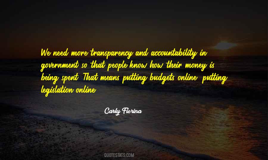 Accountability And Transparency Quotes #476549