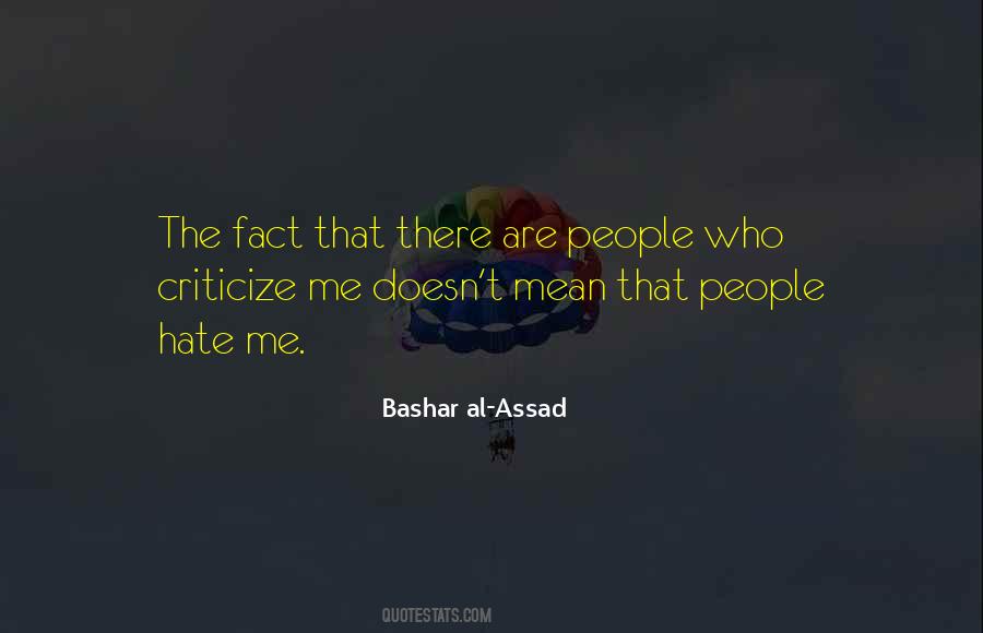 People Who Criticize You Quotes #529654