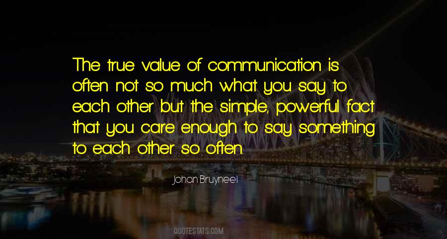 Value Of Communication Quotes #424063