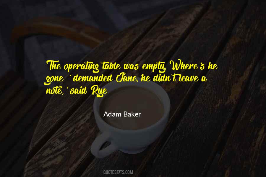 Empty Table Quotes #1552018