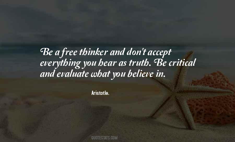 Free Thinker Quotes #1588394