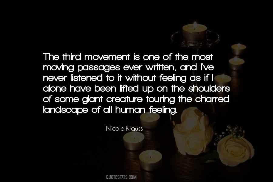 Moving Alone Quotes #328382