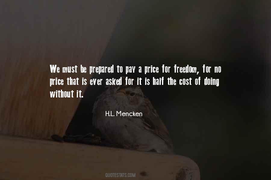 Freedom Cost Quotes #1640637