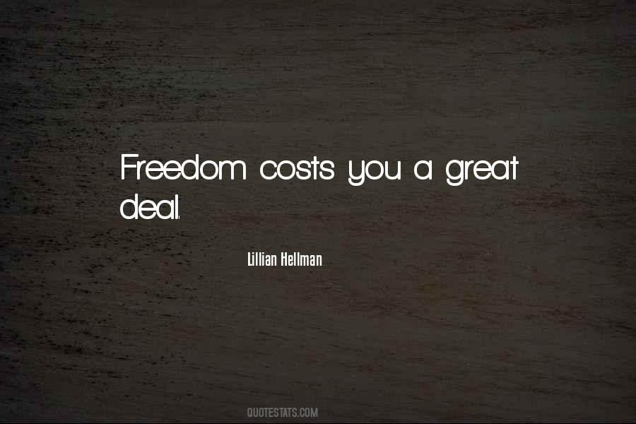 Freedom Cost Quotes #1739251