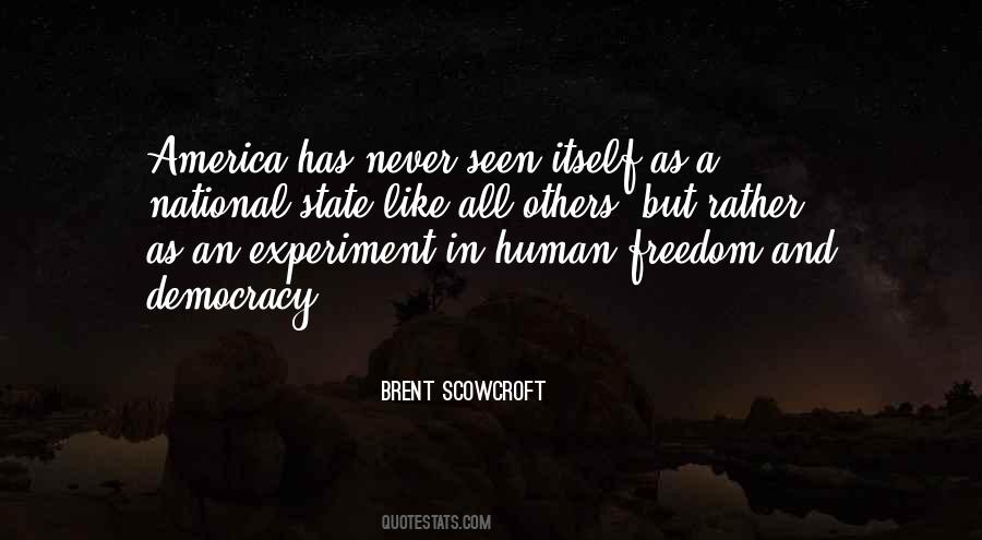 Freedom Experiment Quotes #138576