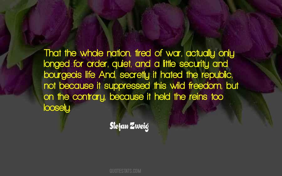 Freedom For Security Quotes #1337025