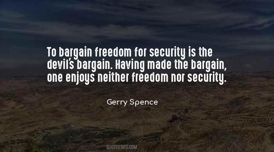Freedom For Security Quotes #1669122