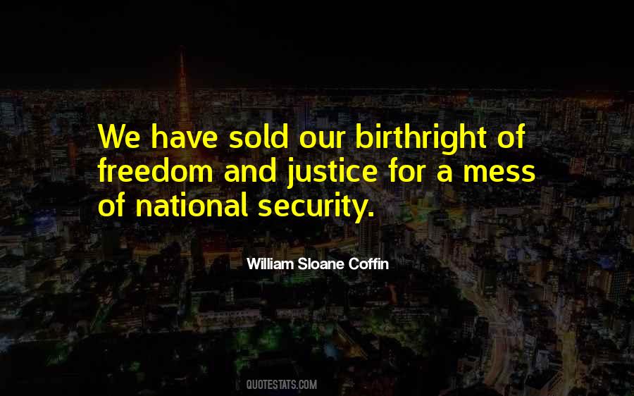 Freedom For Security Quotes #1798553