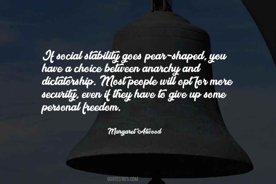 Freedom For Security Quotes #248906