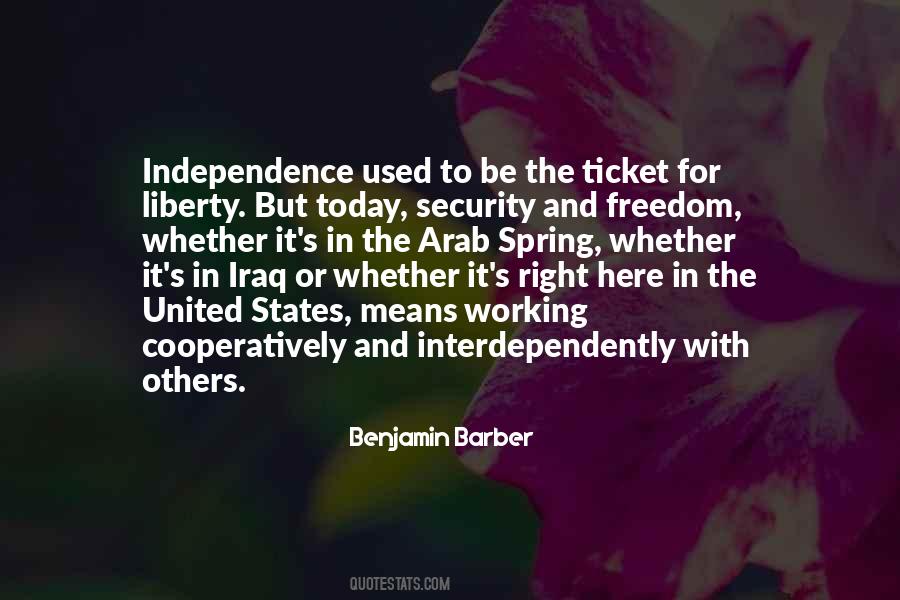 Freedom For Security Quotes #49700