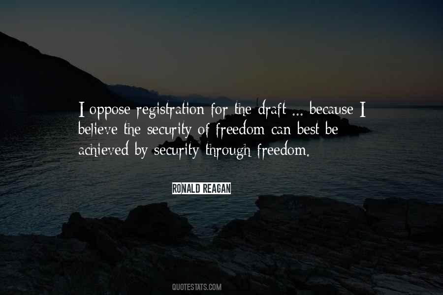 Freedom For Security Quotes #708474