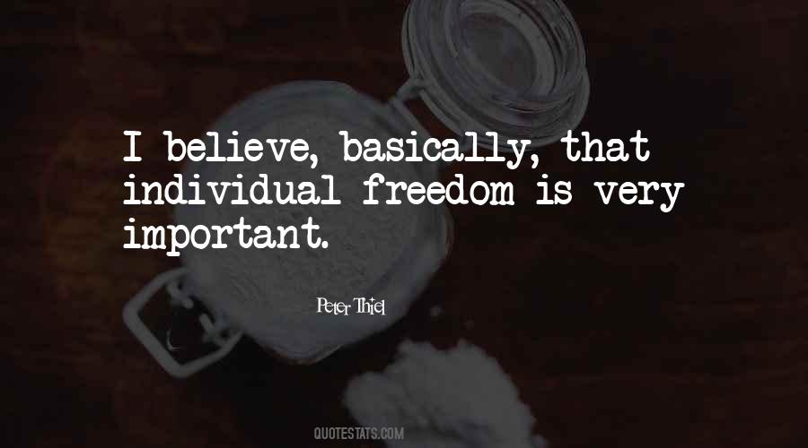 Freedom Individual Quotes #158404