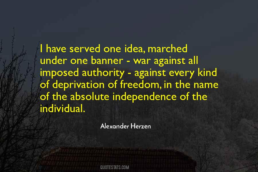 Freedom Individual Quotes #159079