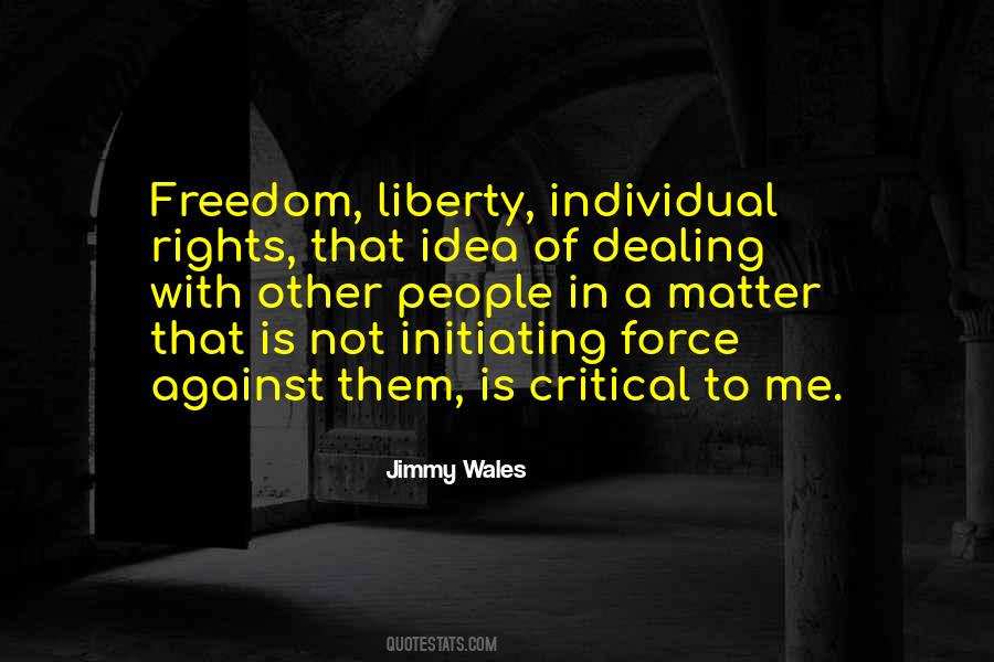 Freedom Individual Quotes #259019