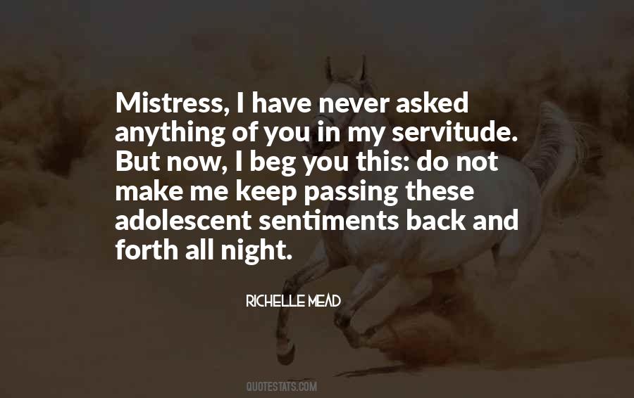 Never Asked Me Quotes #140140