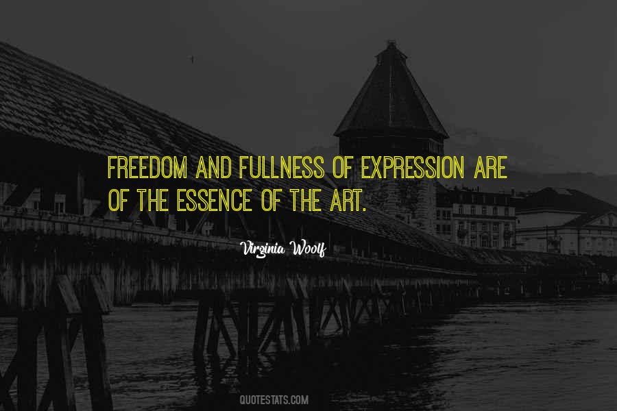 Freedom Of Art Quotes #6506