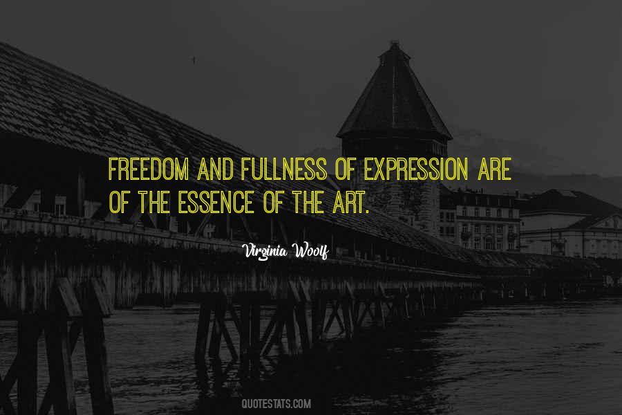 Freedom Of Art Quotes #6506