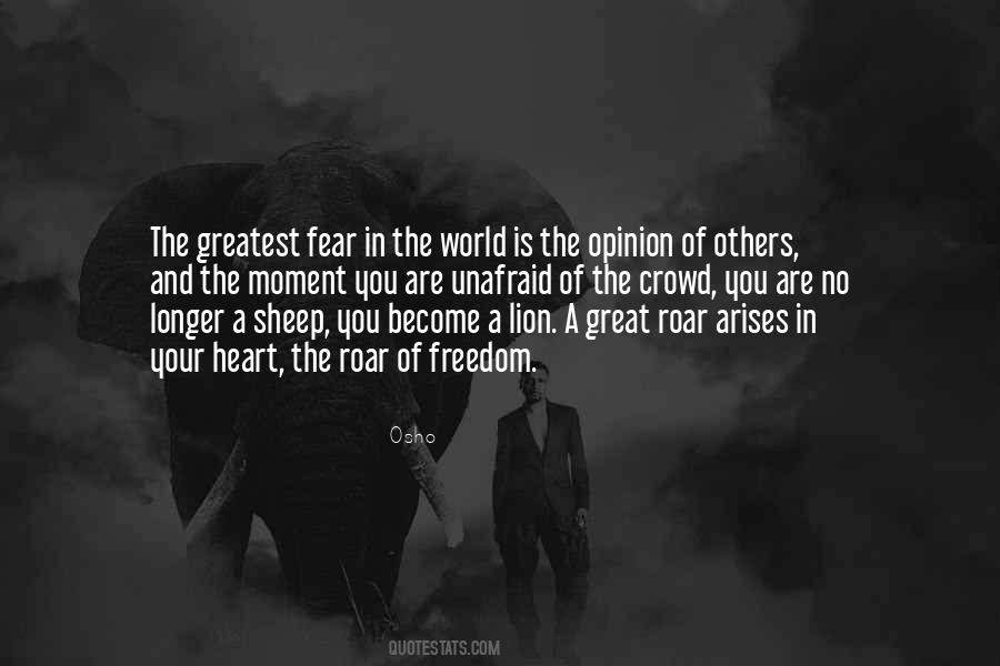 Freedom Of Fear Quotes #205816
