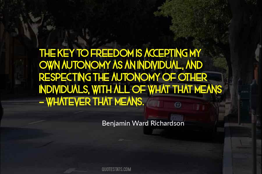 Freedom Of The Individual Quotes #45421