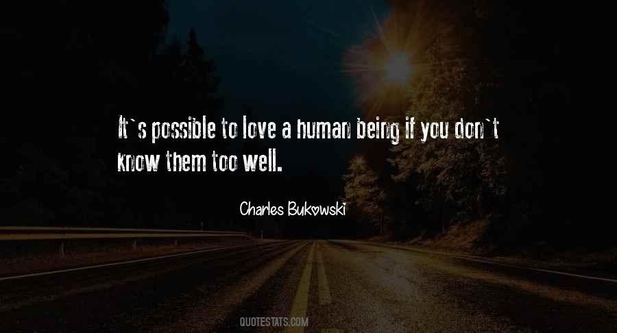 Human Being Love Quotes #484443
