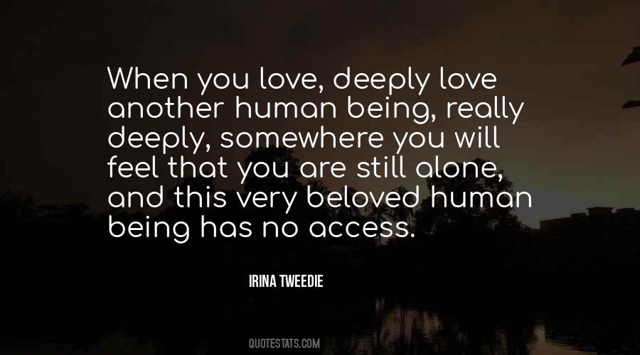 Human Being Love Quotes #993859
