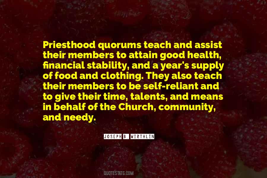 Quotes About A Good Community #1833571