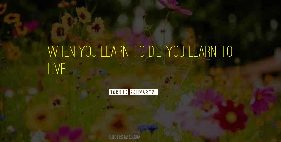 Live You Learn Quotes #123581