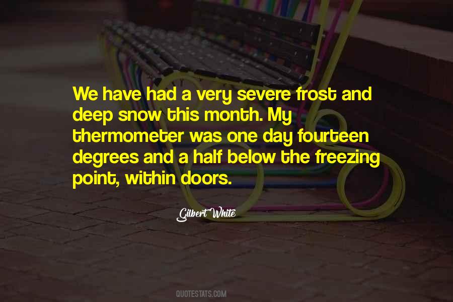 Freezing Point Quotes #329366