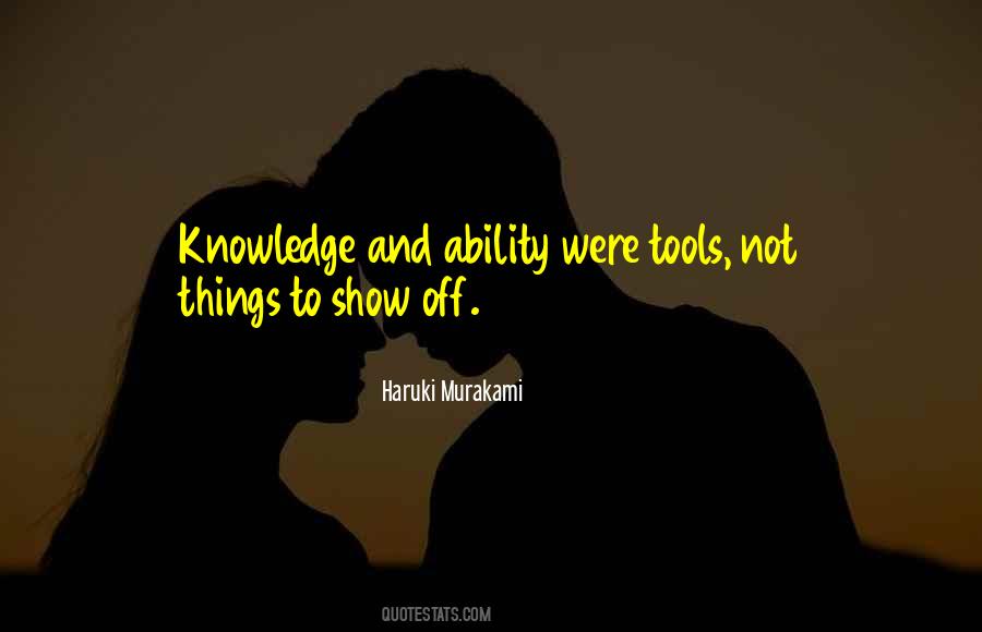 Not Show Off Quotes #935273