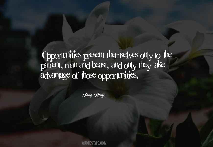 Take Advantage Of Opportunities Quotes #1864094