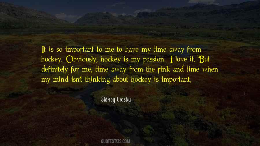 Passion For Hockey Quotes #1185797