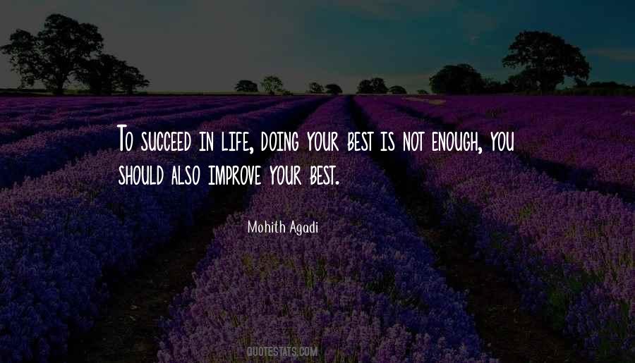 Best Is Not Enough Quotes #1575833