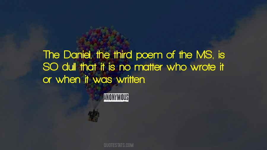 So It Is Written Quotes #1591908