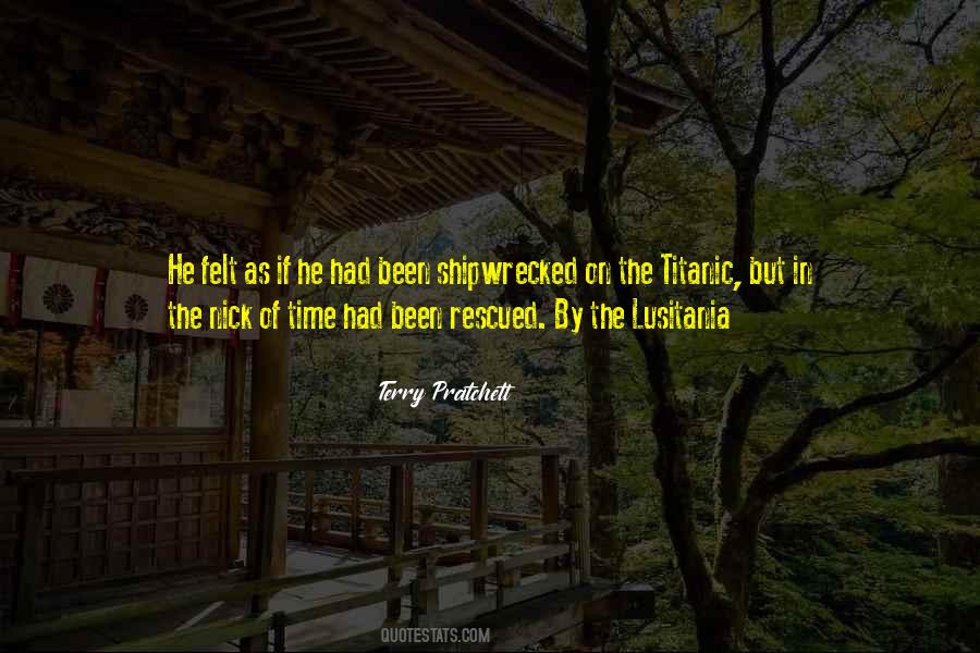 Nick Of Time Quotes #1543669